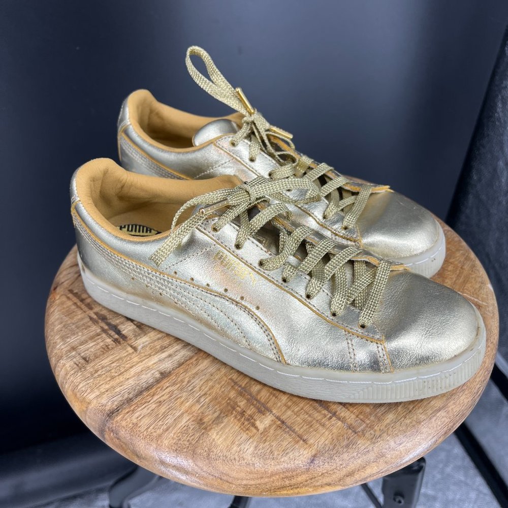 Gold 2018 Puma Sneakers. Womens Size 9